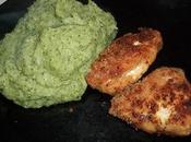 Nuggets poulet purée verte