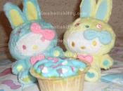 Hello kitty bunny colorful cupcakes