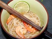 Soupe d'inspiration asiatique crevettes