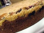 Gâteau streusel myrtilles groseilles (Blueberry buckle)