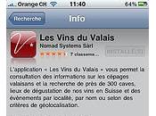 vins Valais dans votre iPhone