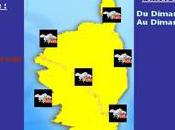 Phase surveillance niveau jaune Dégradation pluvio-orageuse demain Corse.