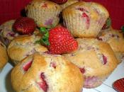Muffins pepites fraises fraiches
