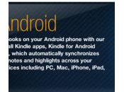 Amazon Kindle pour Android disponible