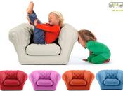baby inflatable chesterfield armchair kids