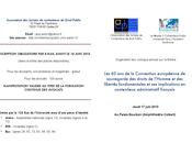 CEDH implications contentieux administratif français (AJCP Contentieux public Paris Jeudi juin 2010/ Palais Bourbon)
