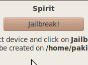 Spirit Linux jailbreak Interface graphique installation simplifiée