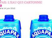 Aquapax, l'eau cartonne BE.com- 14/07/2010
