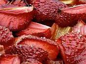 Galette croustillante rhubarbe/ fraises parce que" rhubarbe j'adore vous ???"jeu récapitulatif recettes cette saison