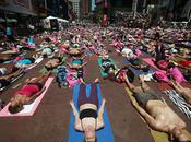Yoga masse Times Square York photos)