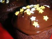 Cupcakes chocolat-cerise coeur nutella