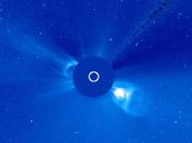 Quadruple éruption solaire observée satellite SOHO