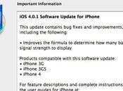 4.0.1 pour l’iPhone 3.2.1 l’iPad