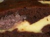 Marbré chocolat corsé brousse vanillée, inclusion cream cheese mûre
