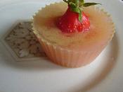 Cupcake jelly strawberry pink lady Fraises gelée Rhubarbe