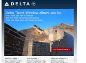 Delta ouvre réservations Facebook