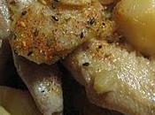 Mijoté d'ailes poulet Taro japonaise (Tebasaki sato nimono) 手羽先と里いもの煮もの