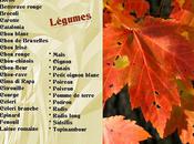 Calendrier Fruits Légumes Mois d'Octobre