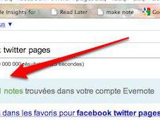 Chrome: recherchez simultanément Google Evernote