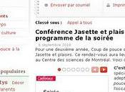 Coup Pouce Conférence Jasette plaisirs!