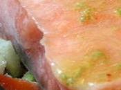 papillote saumon/citron vert