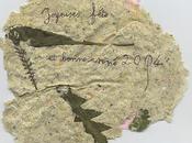 Carte voeux papier recyclé "maison"