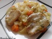 Filets colin légumes