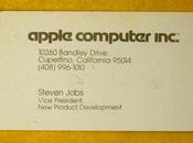 Premières cartes visite Steve Jobs Larry Page