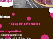 Tarte chocolat framboises, balsamique