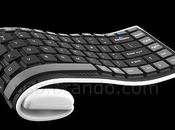 Mini Rollable Bluetooth Keyboard Clavier pliable