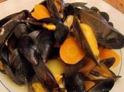 Moules l'orange cuites vapeur