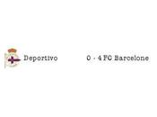 Deportivo Corogne Barcelone vidéo résumé buts David Villa, Messi, Iniesta Pedro)