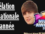 Justin Bieber Music Awards 2011, Révélation Internationale l'année (Vidéo)