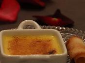 Crème brûlée fruit passion dessert pour votre diner Valentin