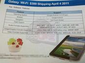 Samsung: version Wifi Galaxy annoncée