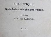 Balzac Physiologie mariage méditations bonheur malheur conjugal (1834). Rare seconde édition.