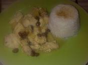 Poulet voyageur... l'ananas, coco, vanille, curry, pomme raisons secs...