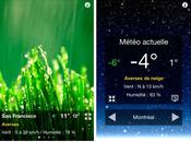 Météo pour iPhone prévisions météorologiques animées