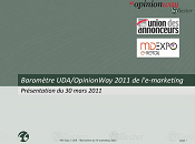 slide samedi Baromètre UDA/OpinionWay 2011 l’e-marketing