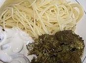 Spaghettis brocolis, sauce Shiitake