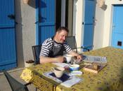 Petit-déjeuner terrasse, avril 2011