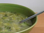 Soupe poireaux, brocoli semoule complète