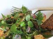 Poêlée langoustines asperges salade