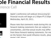 [Rappel]Q2 2011 Conférence téléphonique Apple avril...