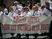 Marche silencieuse collectif Justice pour Victimes Route.