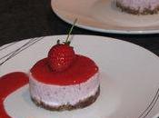 Mini cheesecake fraises