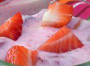 Frozen yogurt fraise vanillée