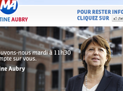 Martine Aubry lance site campagne