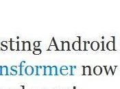Android bientôt Asus Transformer
