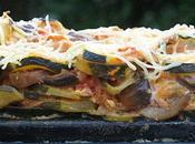 Gratin courgettes, tomates champignons